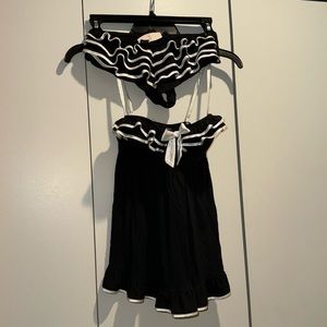 VICTORIA’S SECRET Sexy Little Things 2 Piece Ruffle 34C NWT Baby Doll